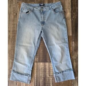 Angels Capri Jeans Cuffed Hem Women's Size 14